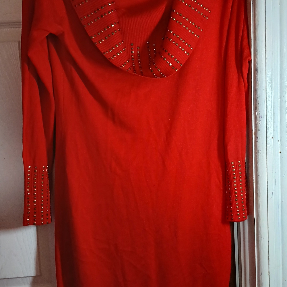 Elegant Red Midi Dress